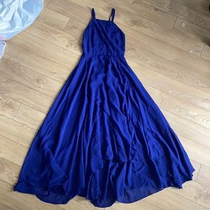 LuLu blue slit dress